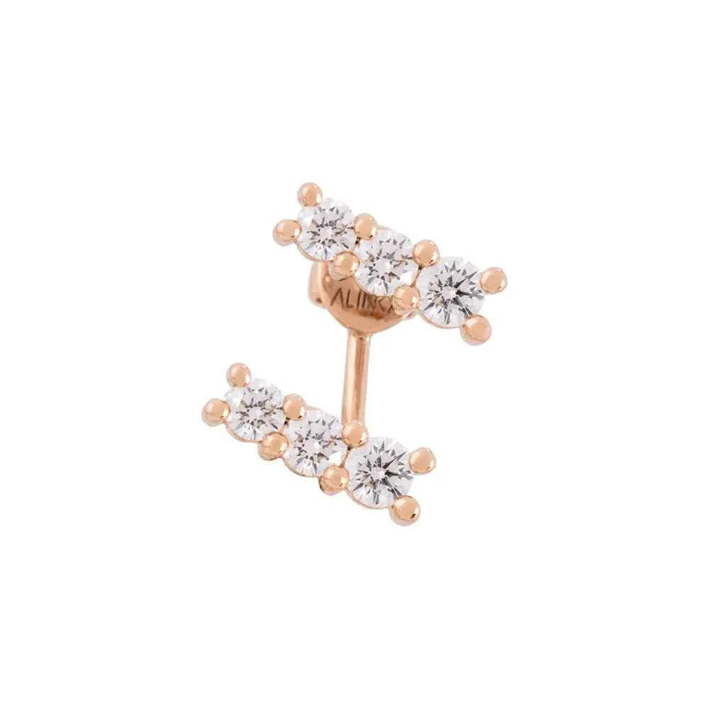 LARA Multiwear Diamond Stud Earring Single