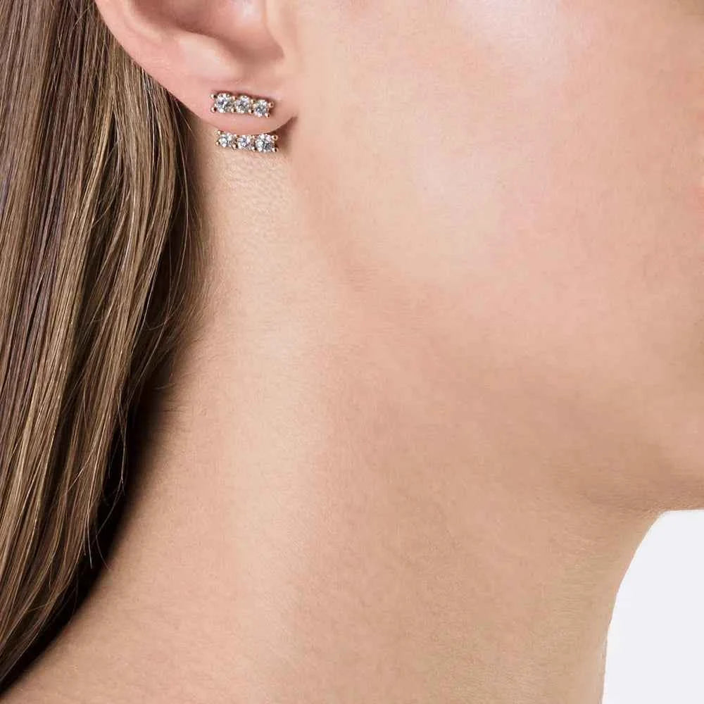 LARA Multiwear Diamond Stud Earring Single