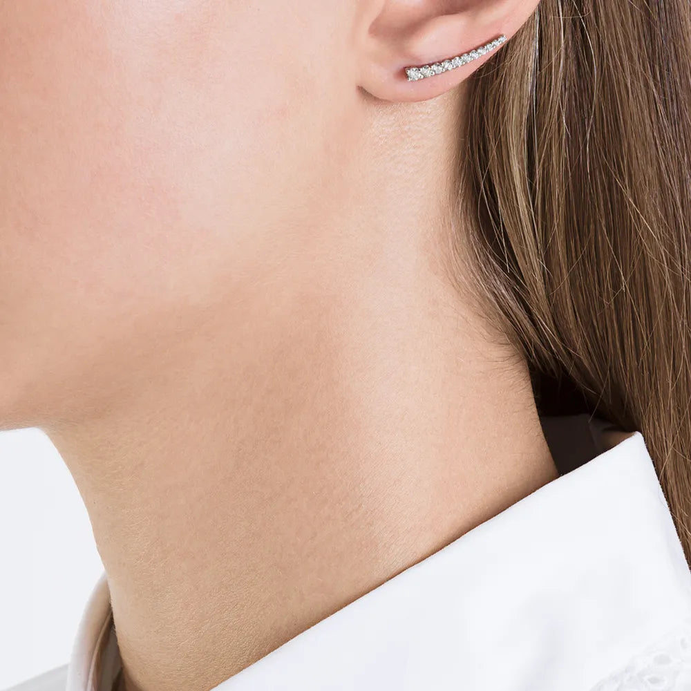 DASHA Superfine Diamond Ear Cuff Single