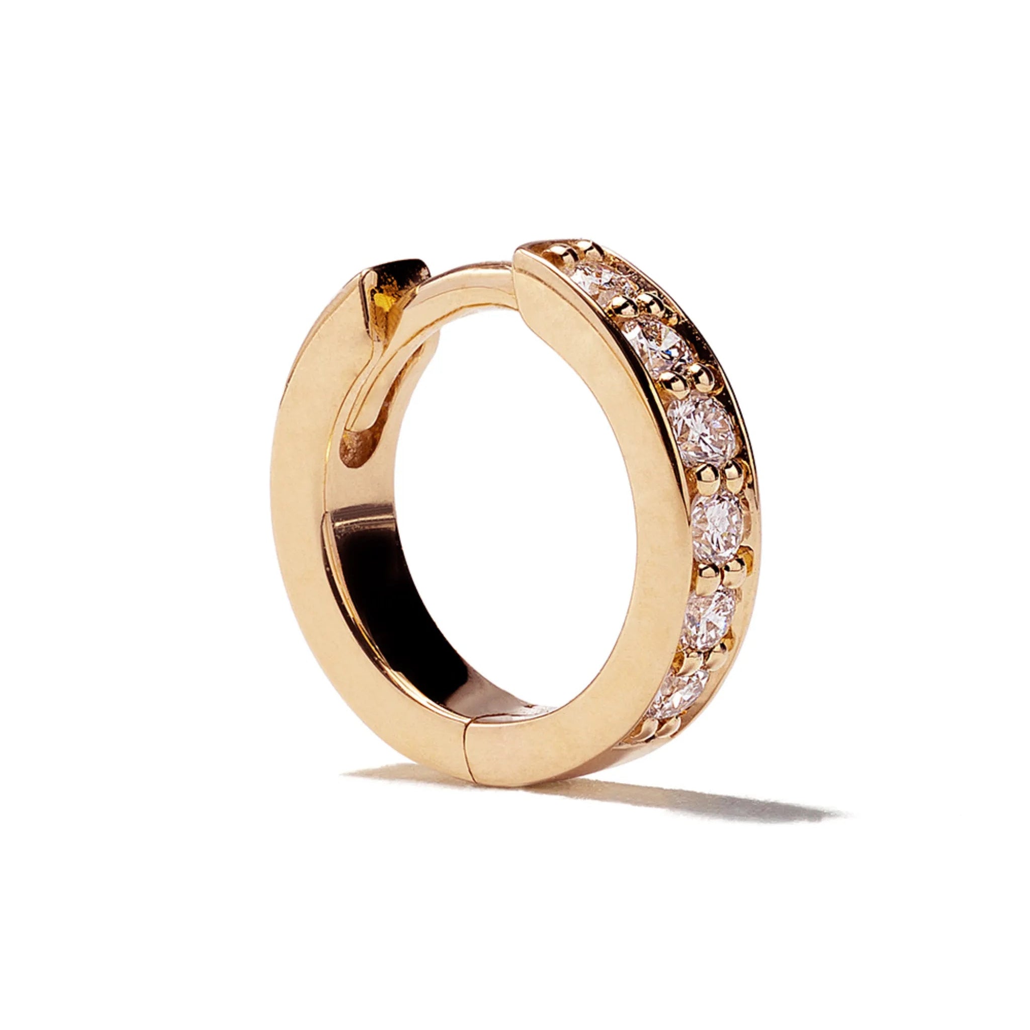 IRINA Diamond Huggie Hoop Earrings Pair