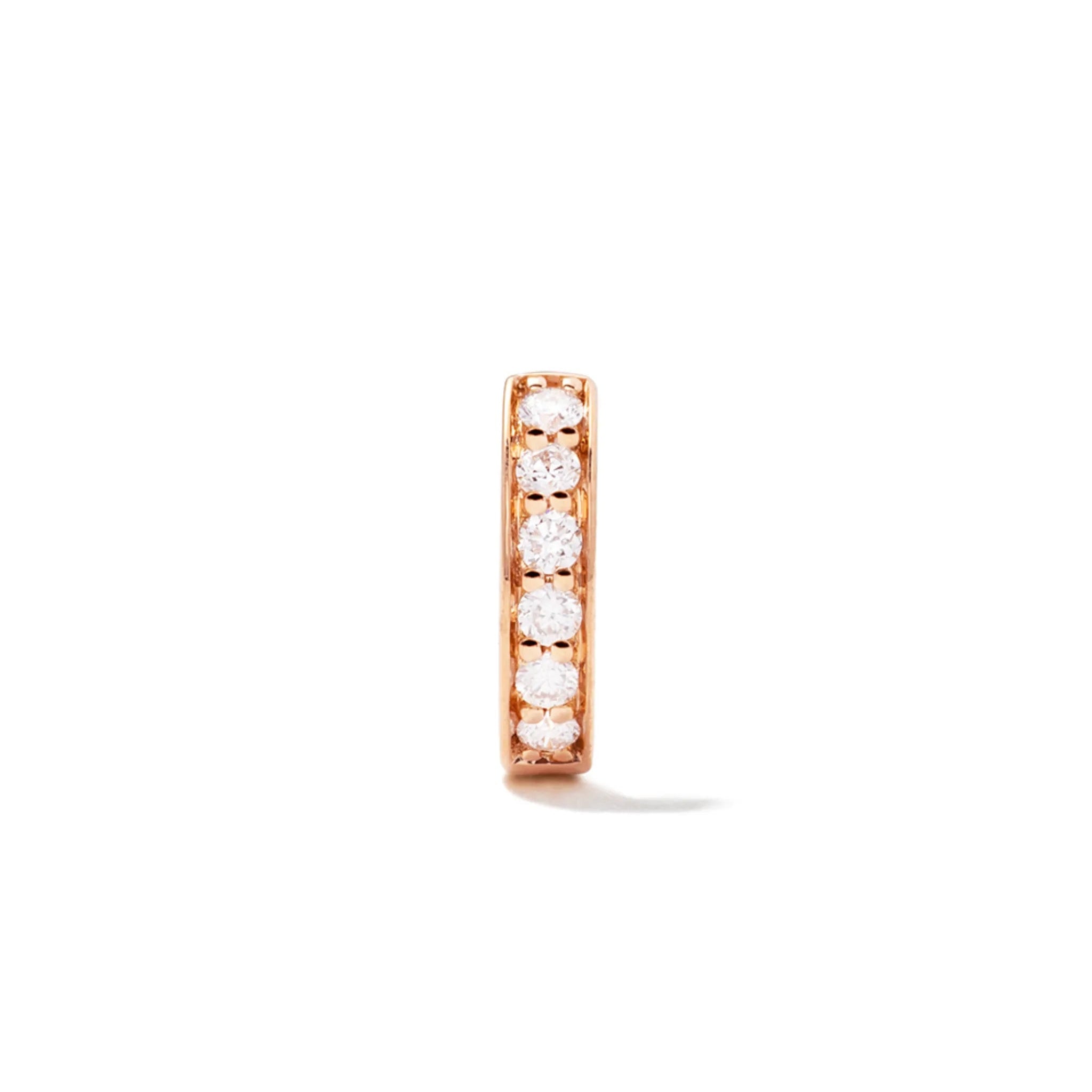 IRINA Diamond Huggie Hoop Earrings Pair