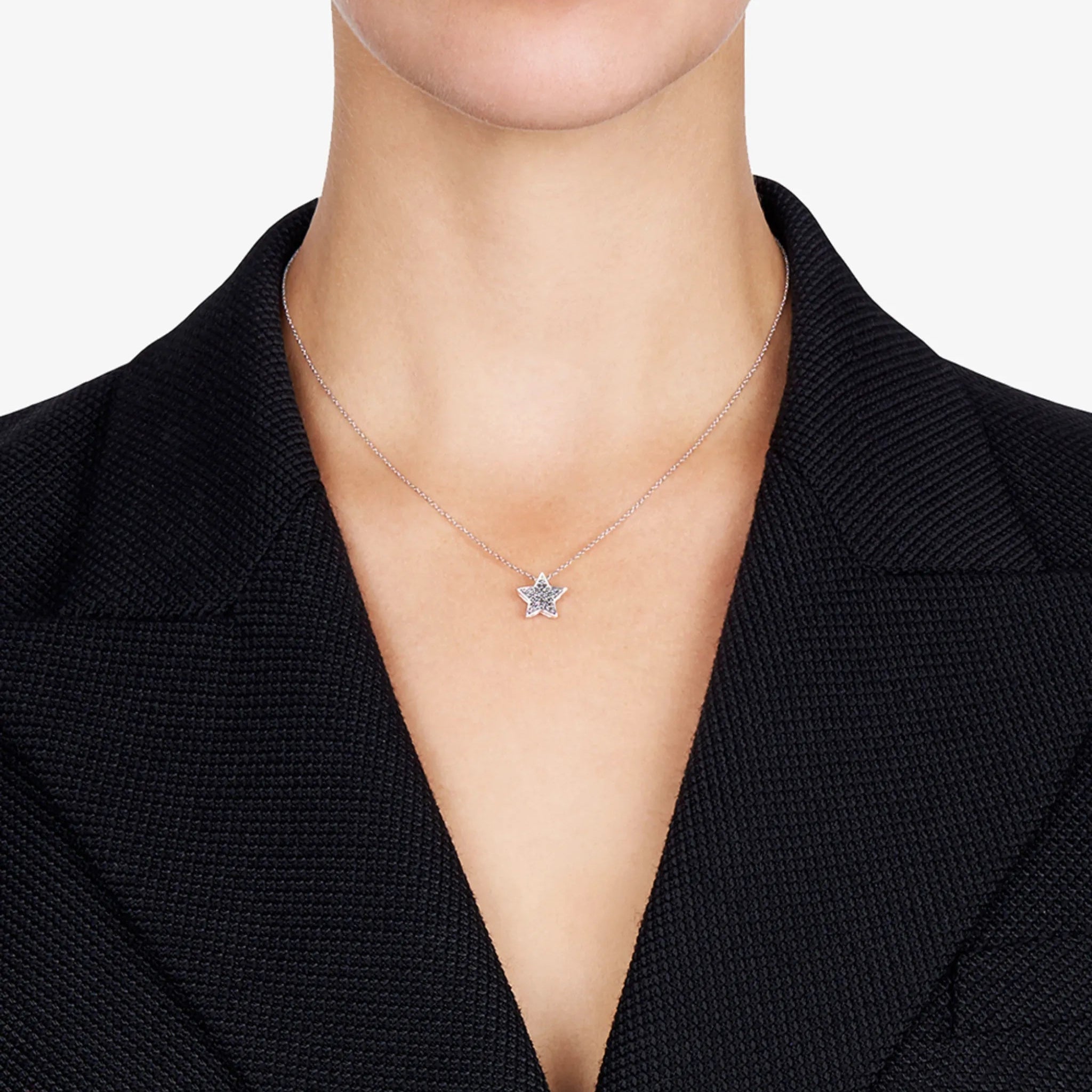 STASIA Star Black Diamond Necklace