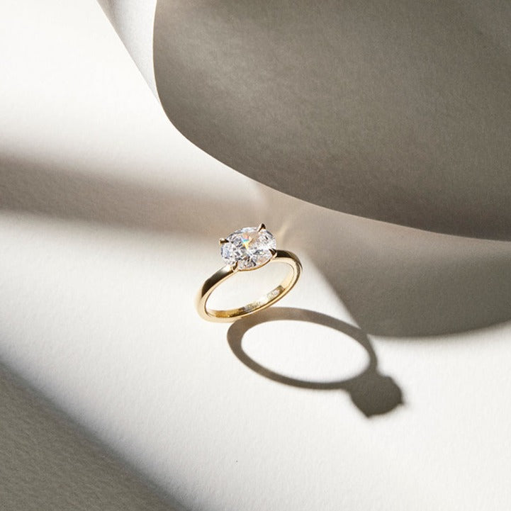 OVAL Horizontal Diamond Ring POA