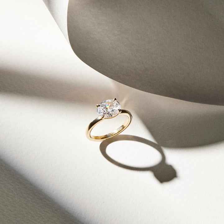 OVAL Horizontal Diamond Ring POA