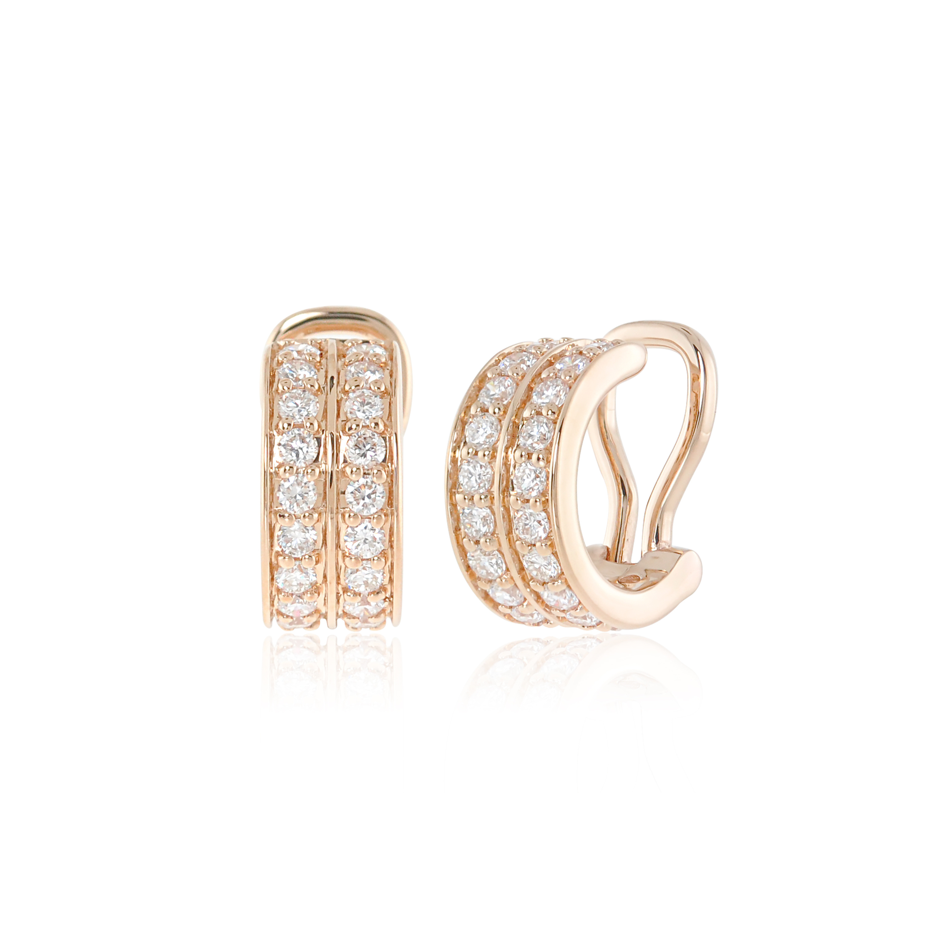 IRINA Double Row Diamond Ear Cuff Single