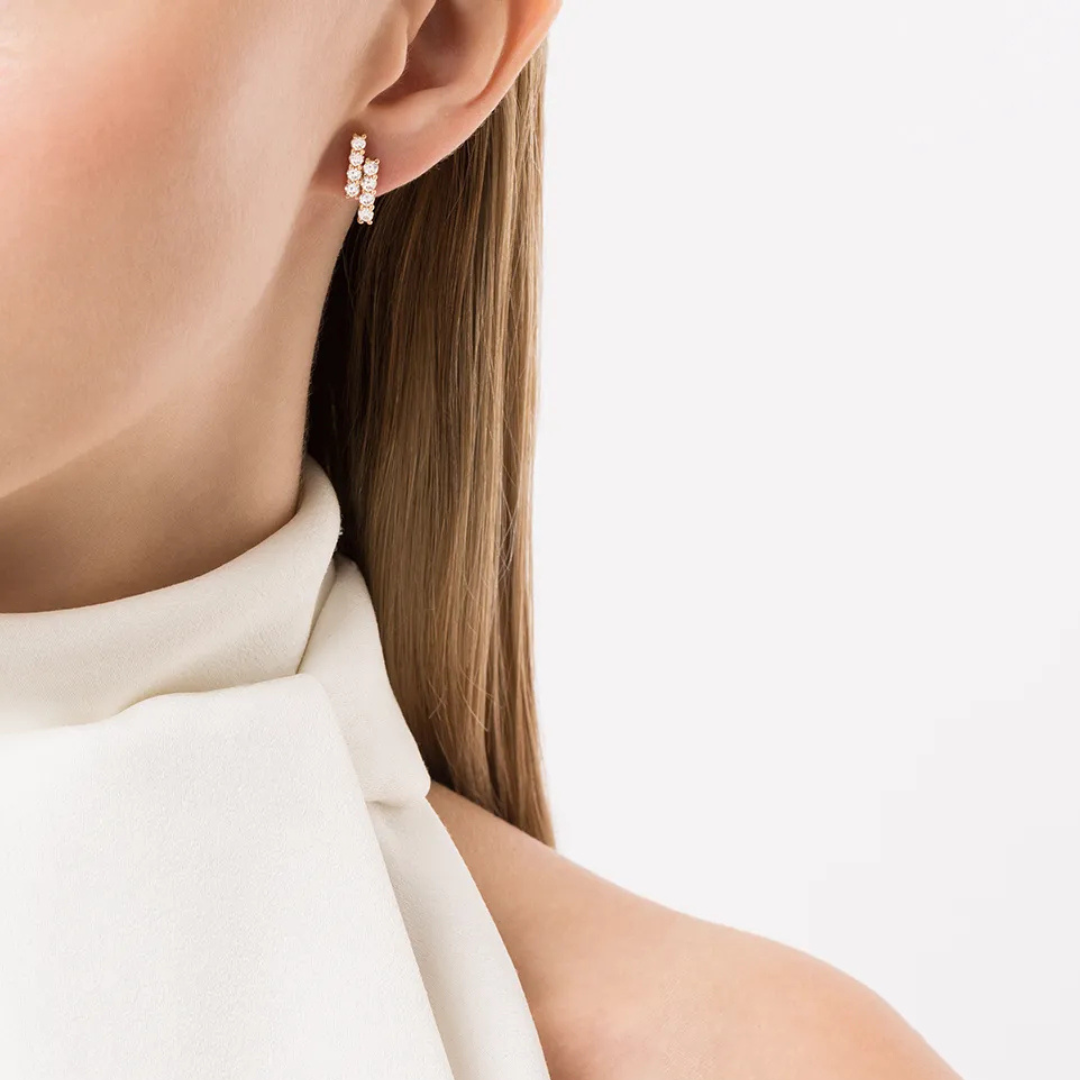 RIVIERA Diamond Stud Earrings Pair