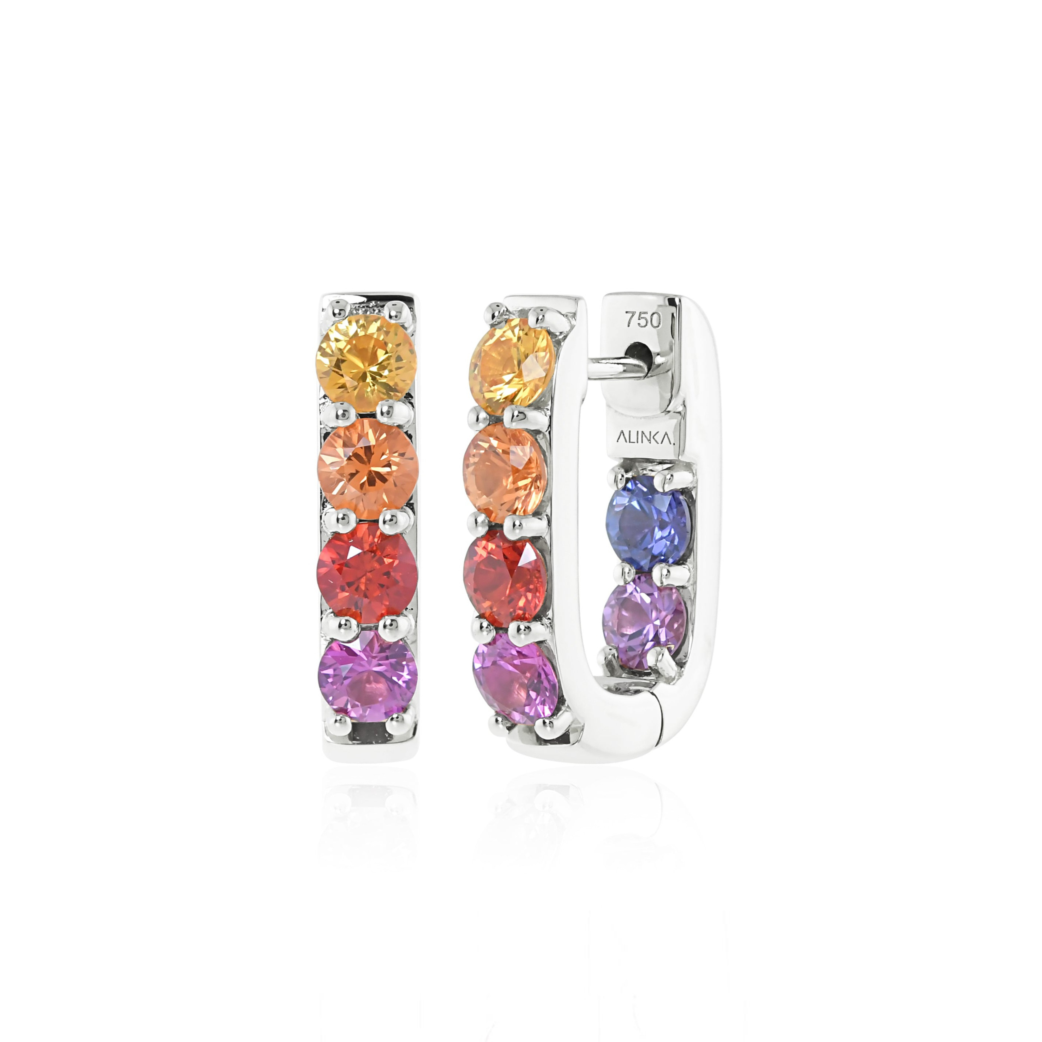 LINKA Grande Rainbow Sapphire Earrings Pair