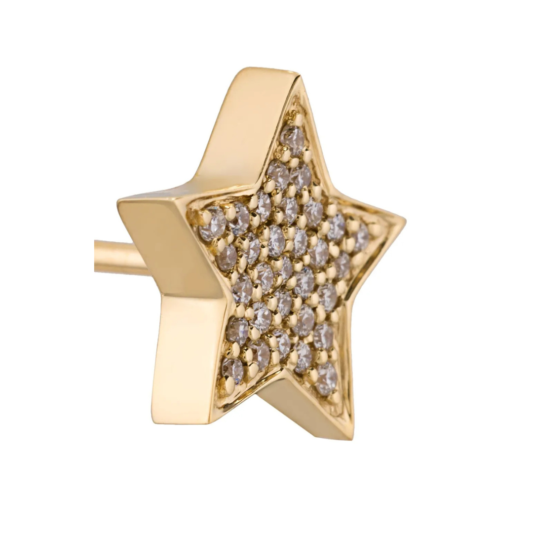 STASIA Star Diamond Stud Earring Single