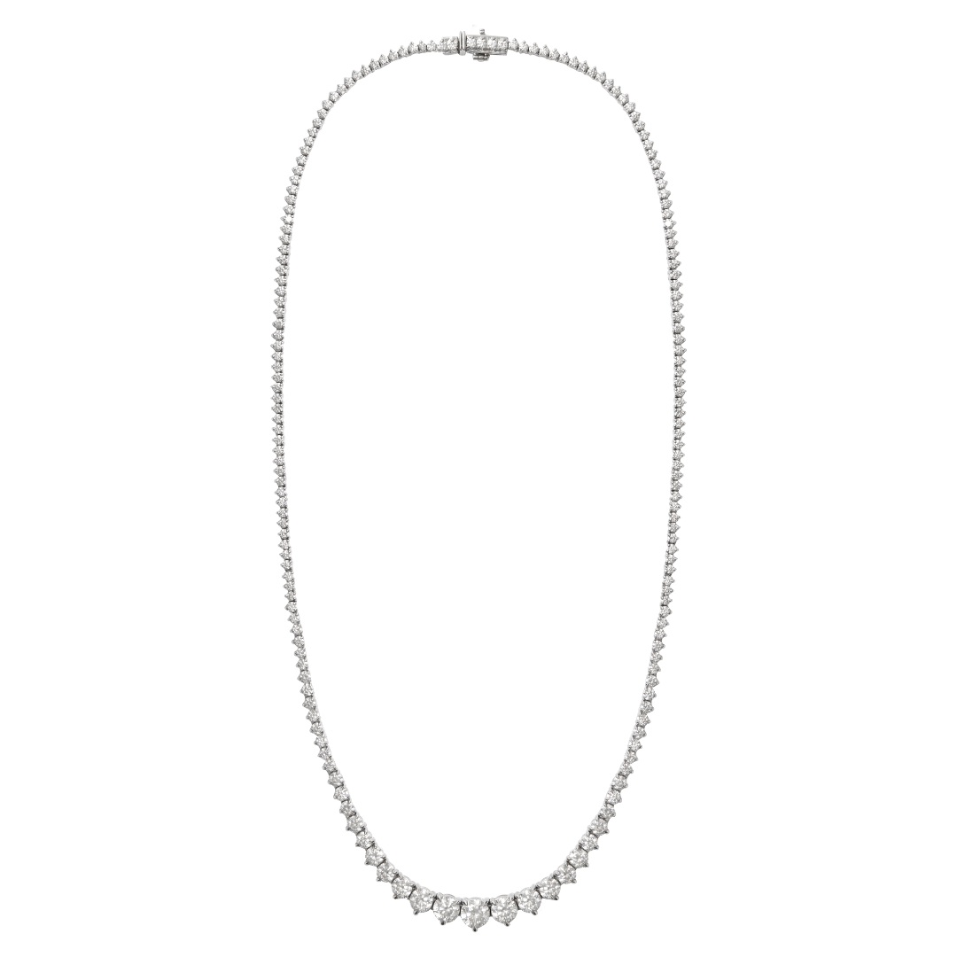PORTOFINO Graduated Diamond Tennis Necklace 12.0ct