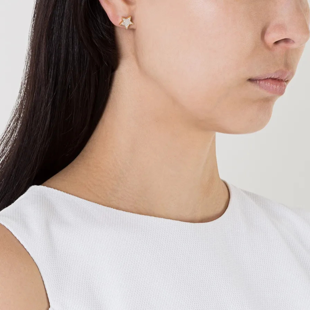 STASIA Star Diamond Stud Earring Single