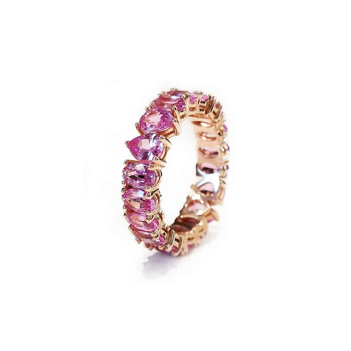 Pink Sapphire ETERNITY Ring