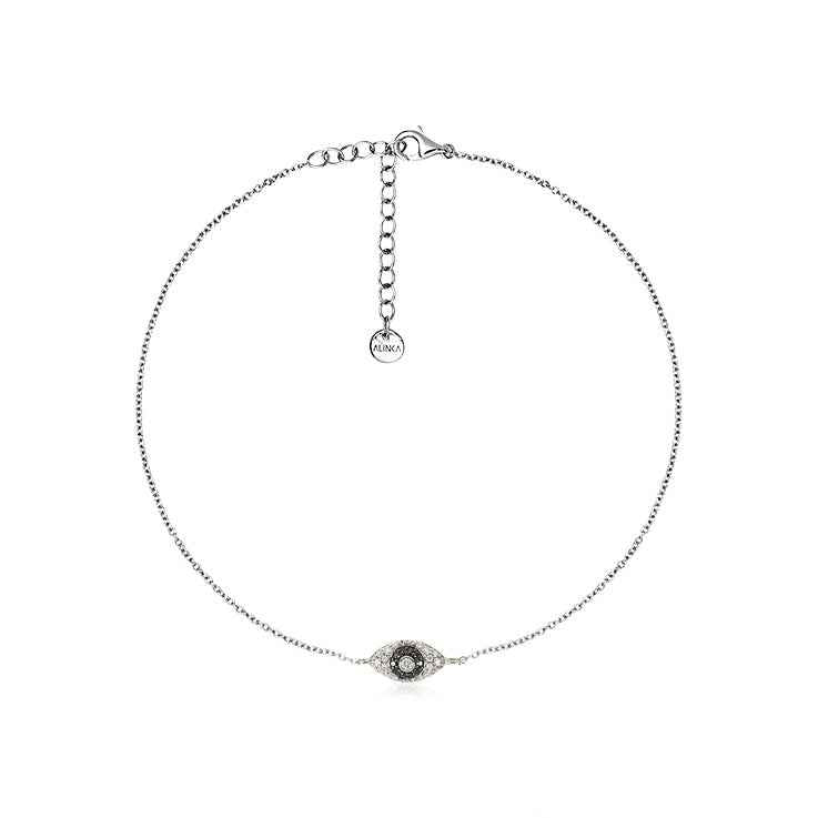 EVIL EYE Diamond Anklet