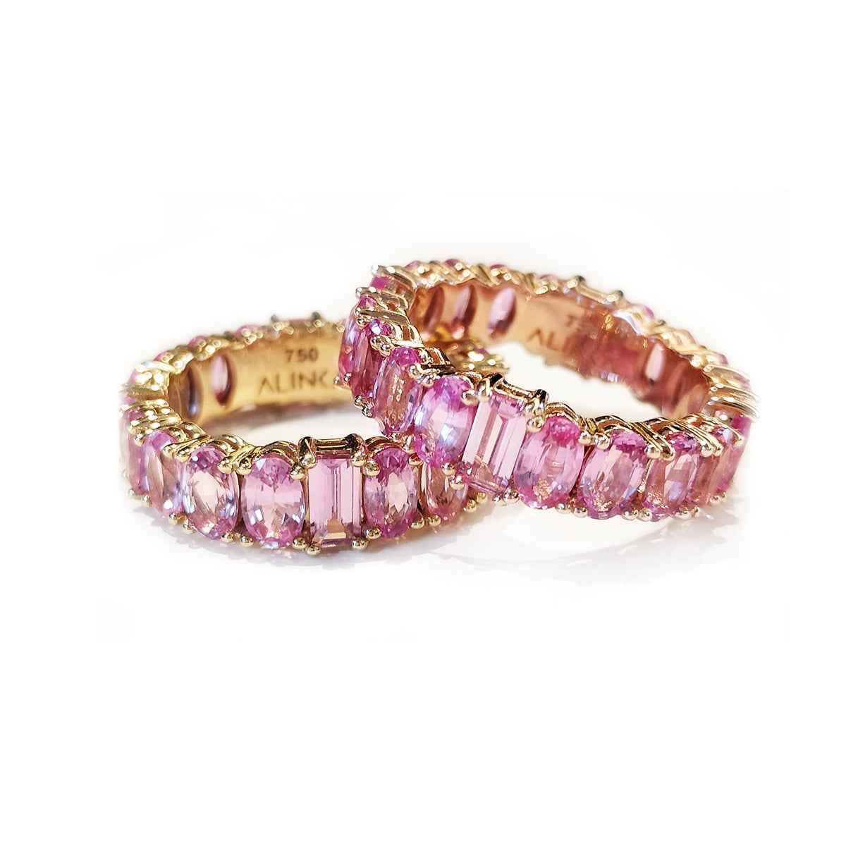 Pink Sapphire ETERNITY Ring