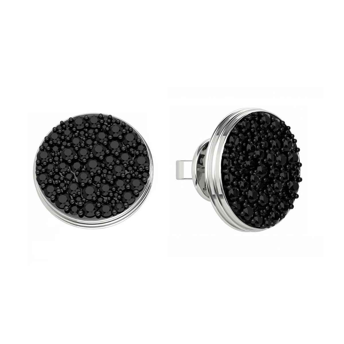 BLACK CAVIAR Black Diamond Stud Earrings Pair