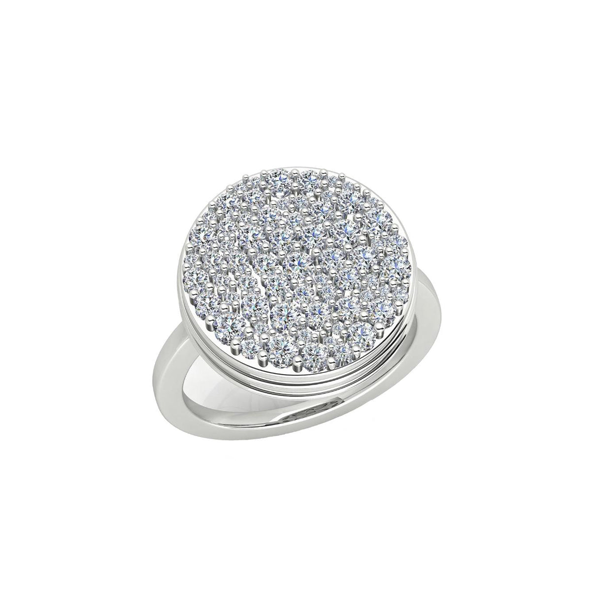 BLACK CAVIAR White Diamond Ring 2ct