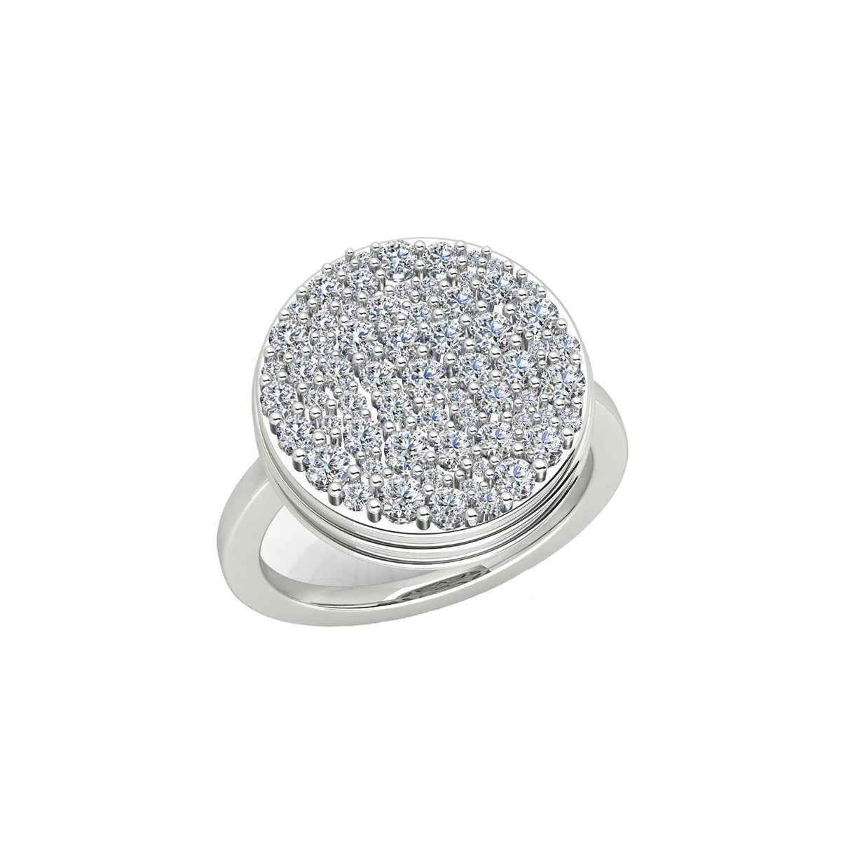 BLACK CAVIAR White Diamond Ring 2ct
