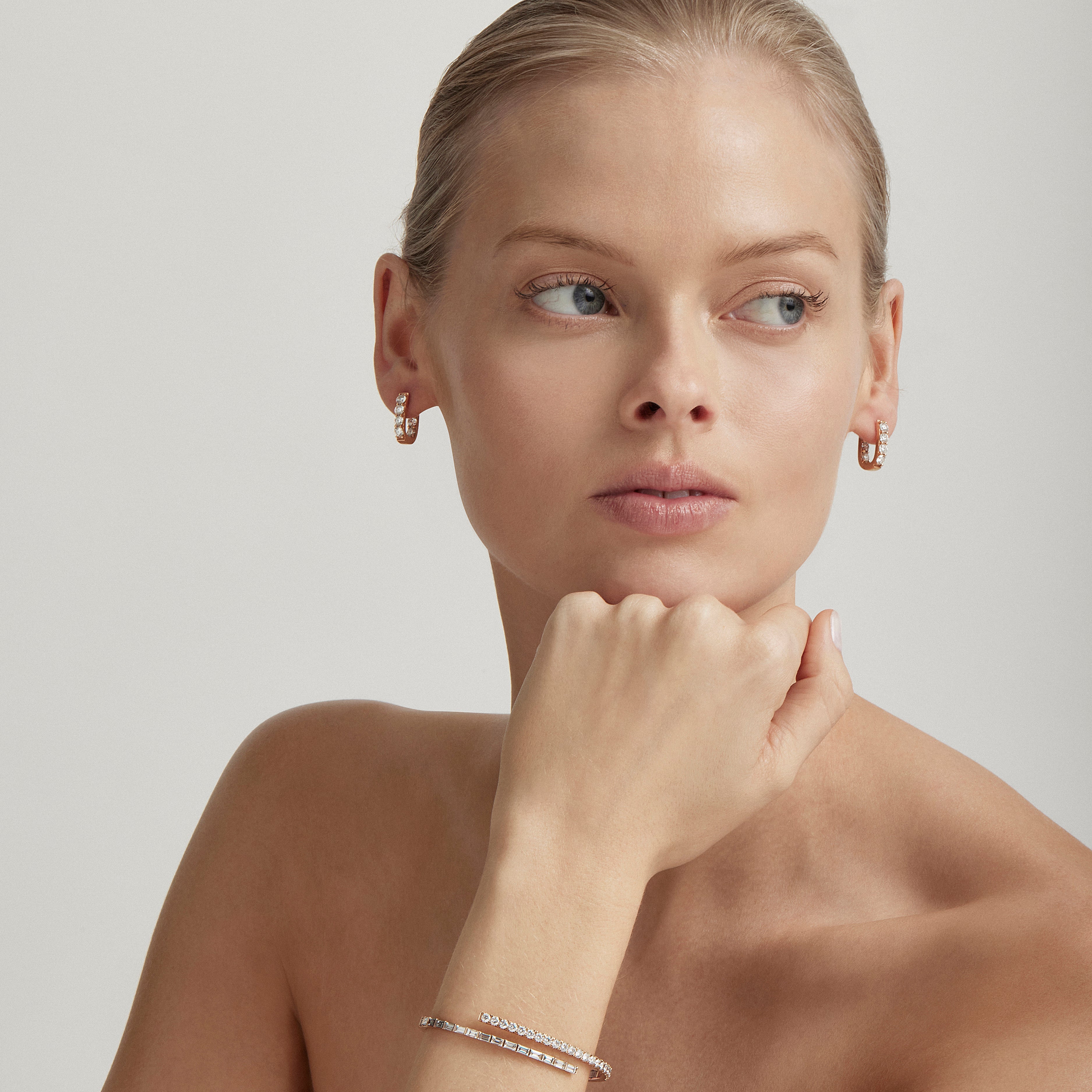 LINKA Grande Diamond Earrings Pair