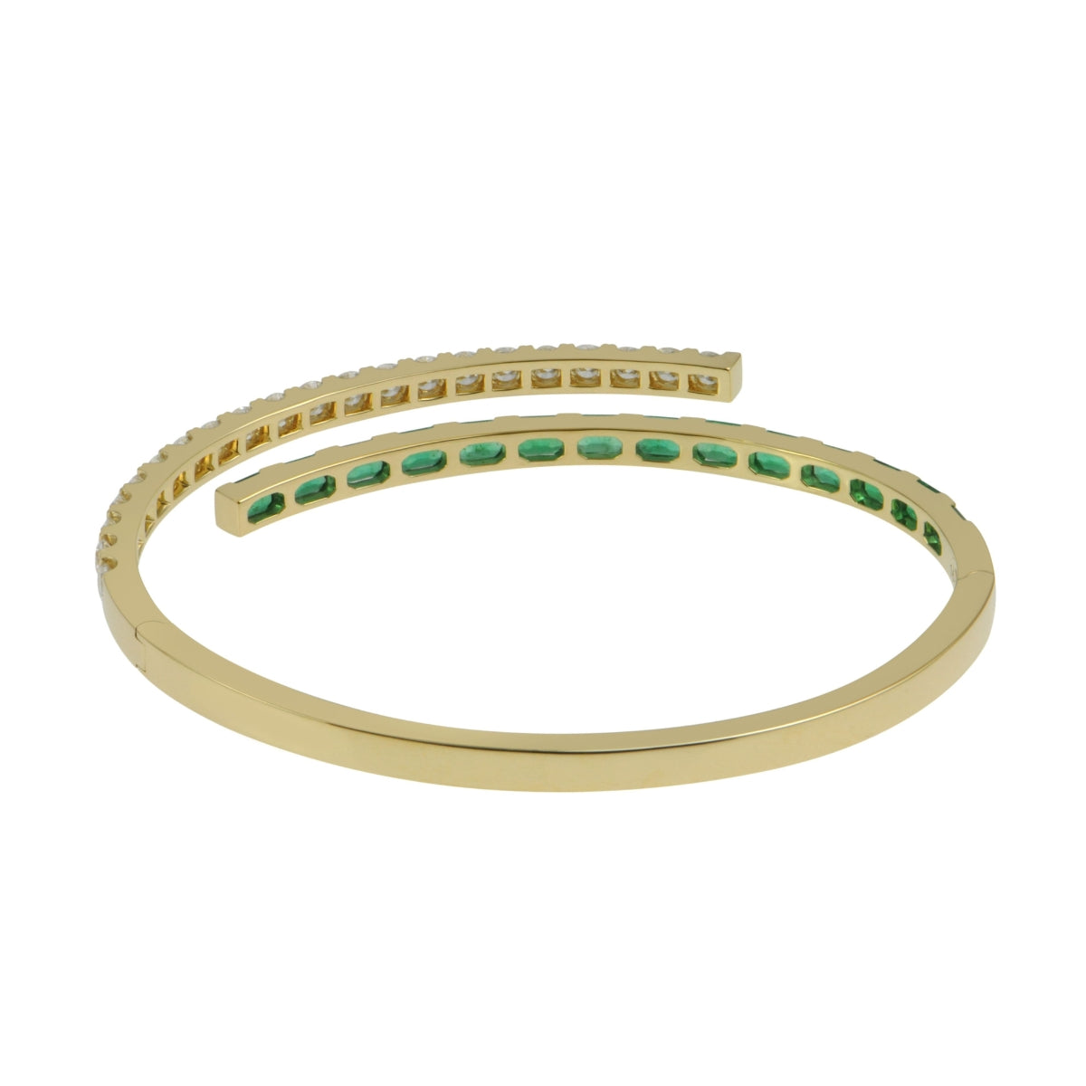 ECLIPSE Emerald and Diamond Bangle