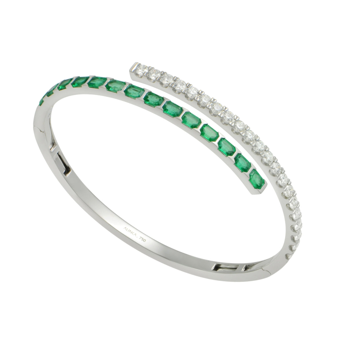 ECLIPSE Emerald and Diamond Bangle