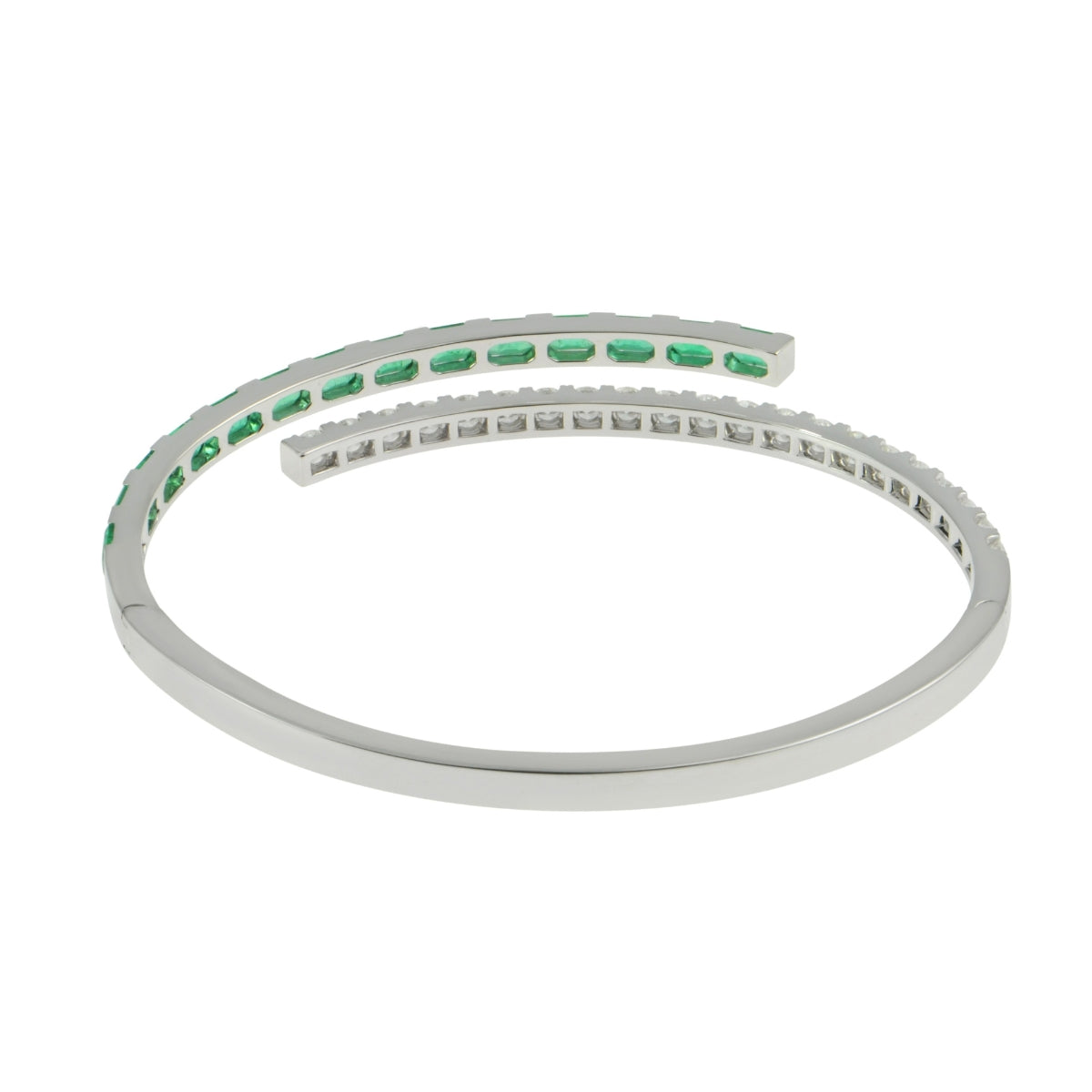 ECLIPSE Emerald and Diamond Bangle