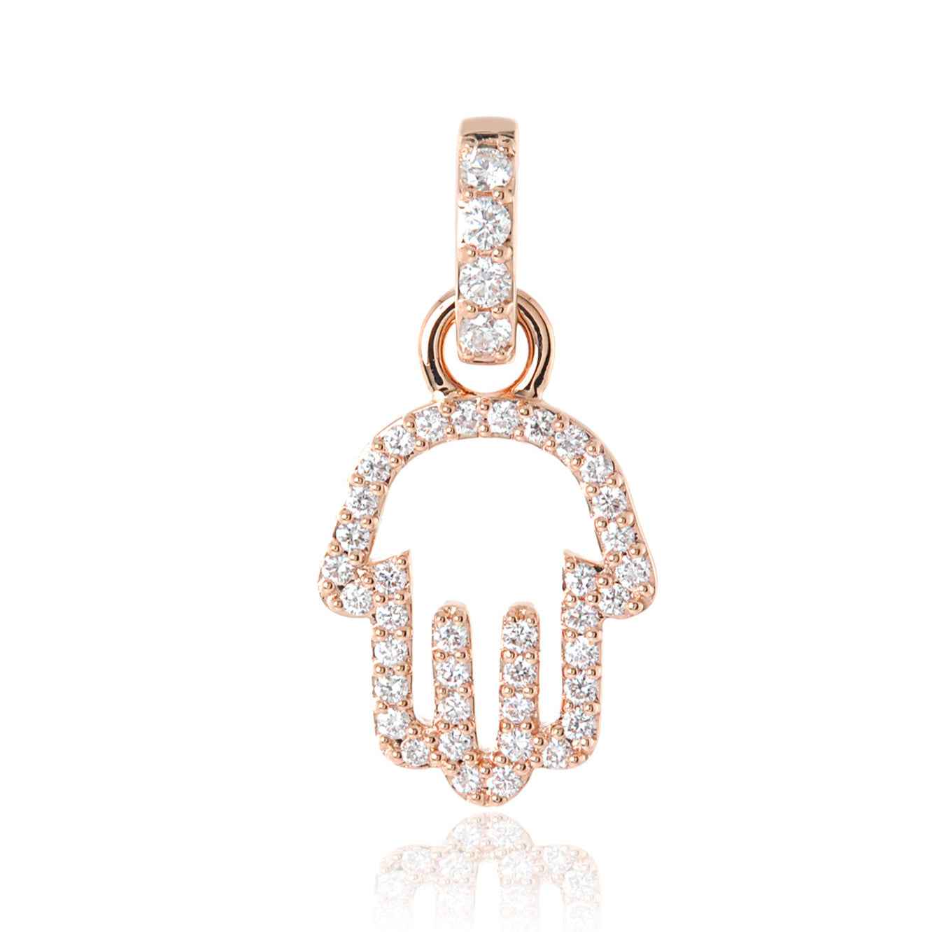 HAMSA Charm White Diamond