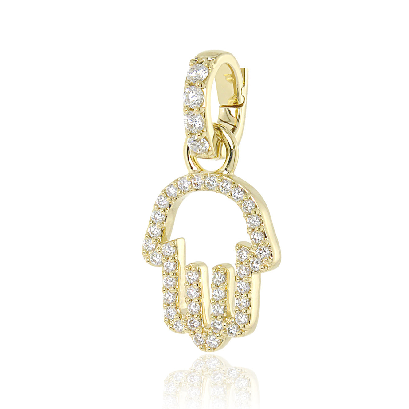 HAMSA Charm White Diamond