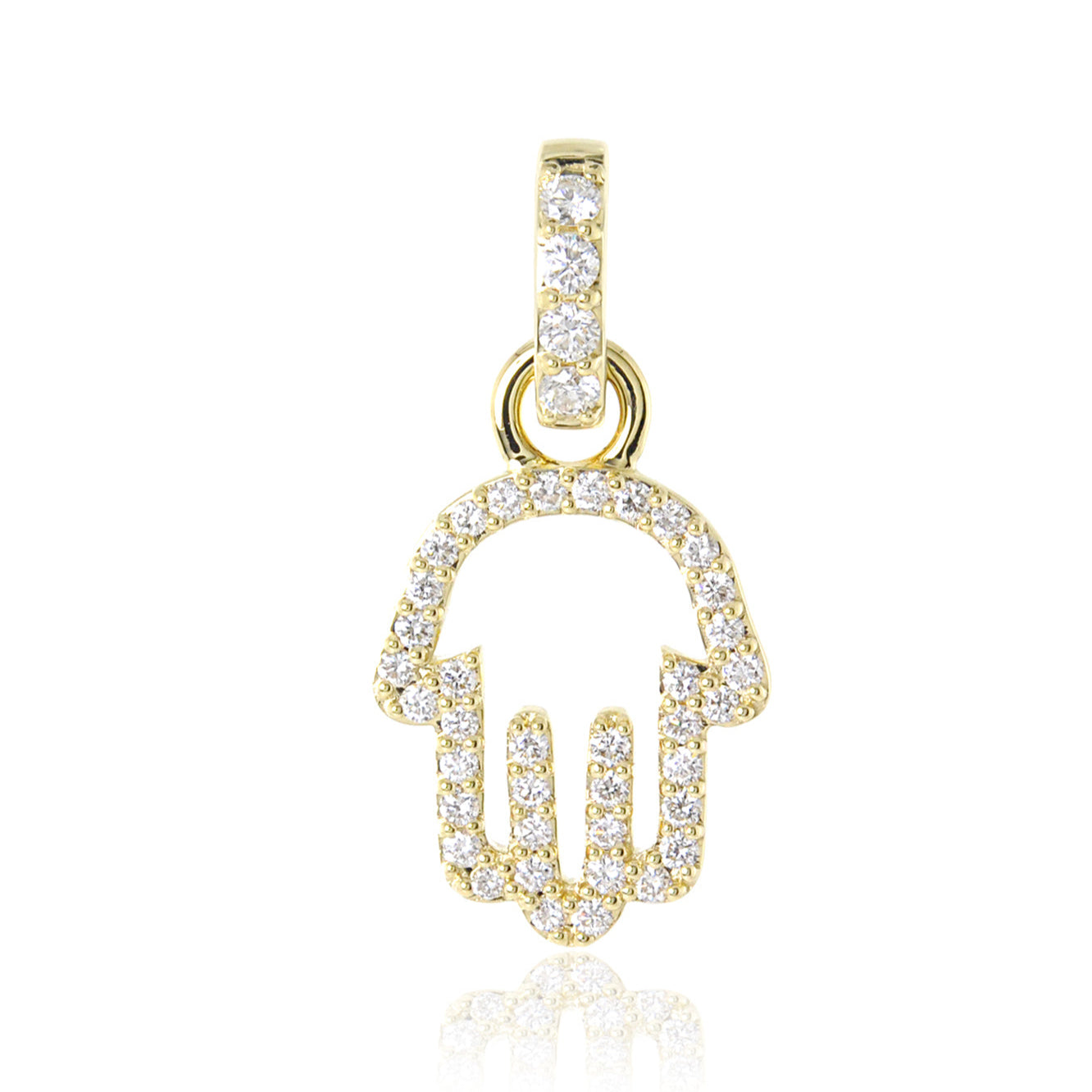 HAMSA Charm White Diamond