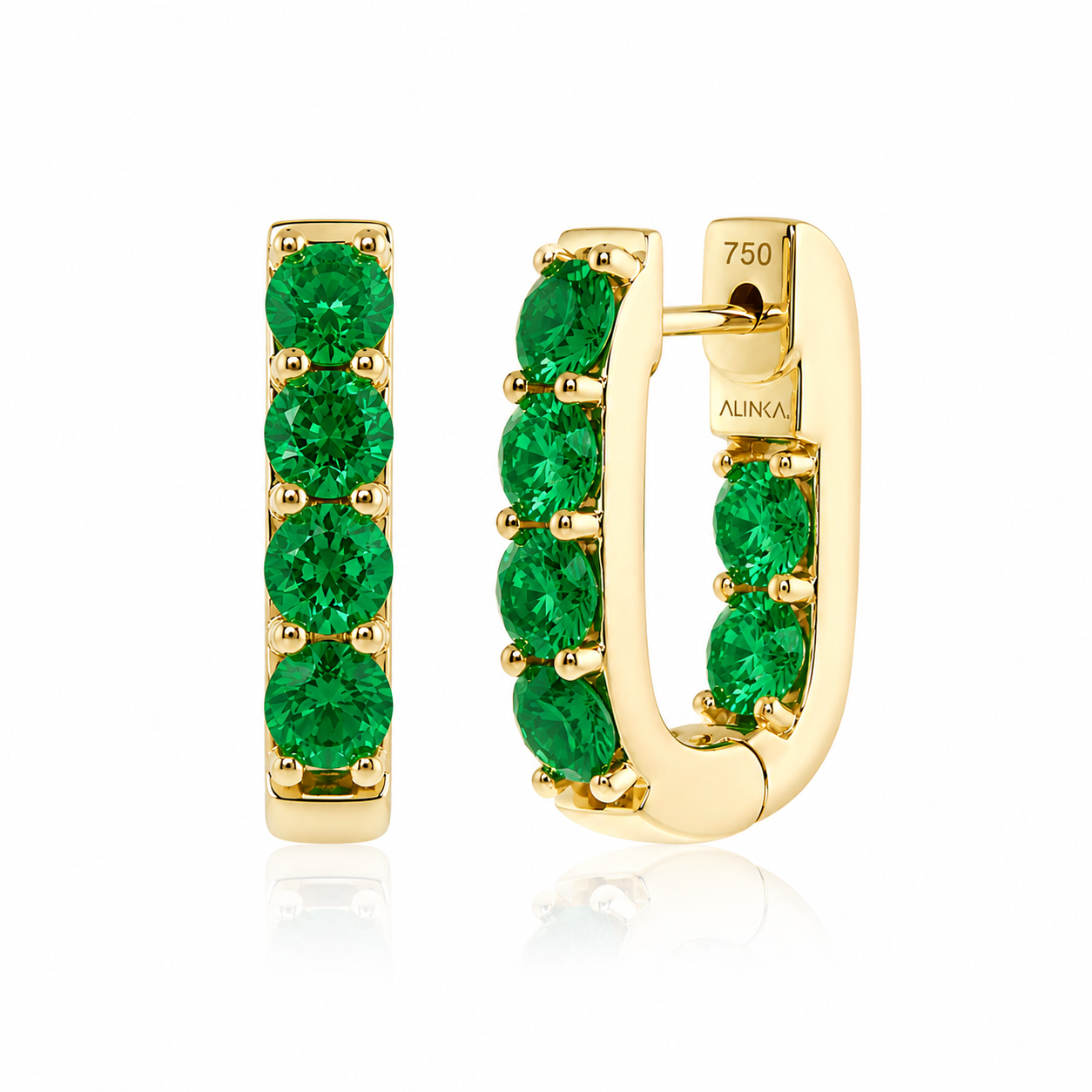 LINKA Grande Emerald Earrings Pair