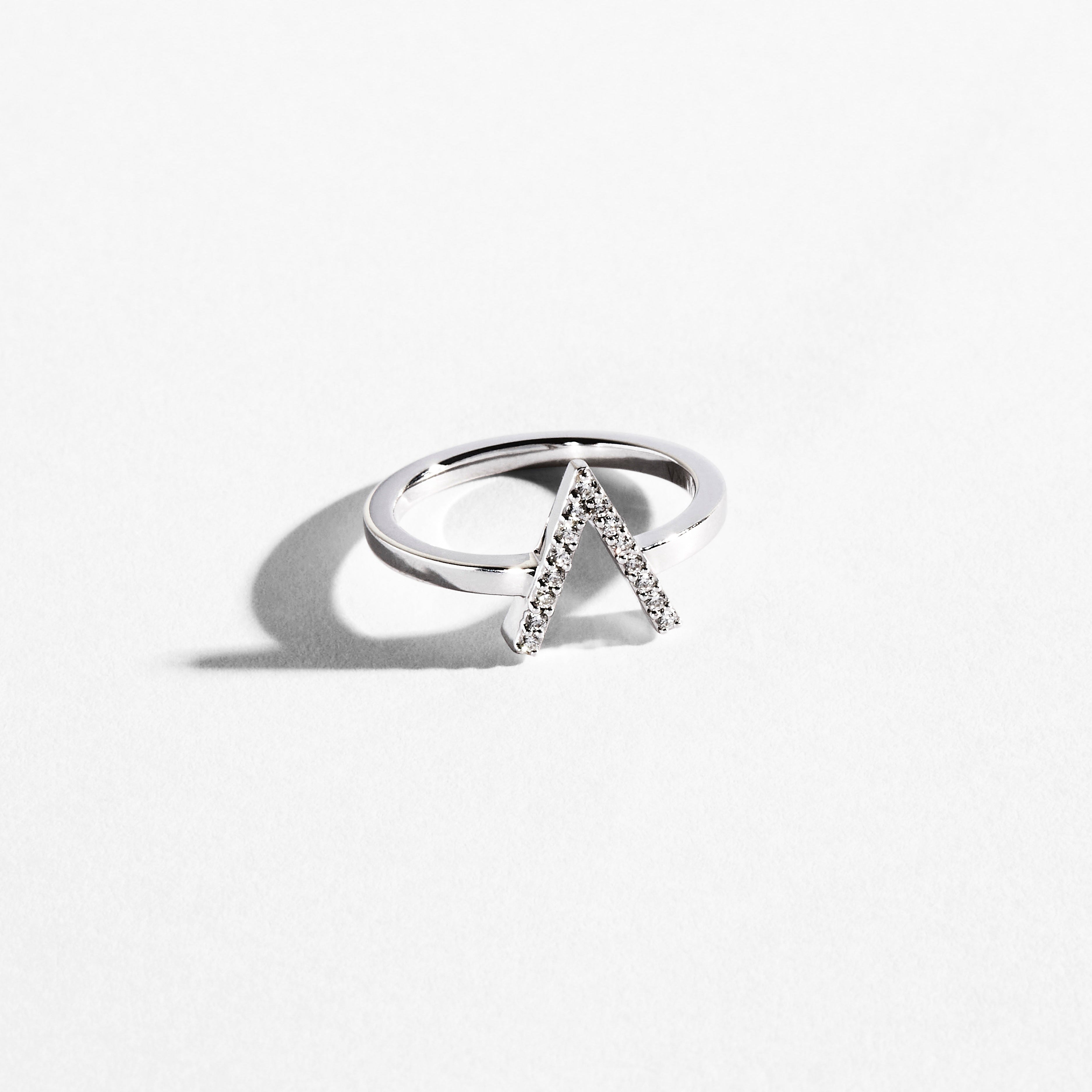 ID Initial Diamond Ring