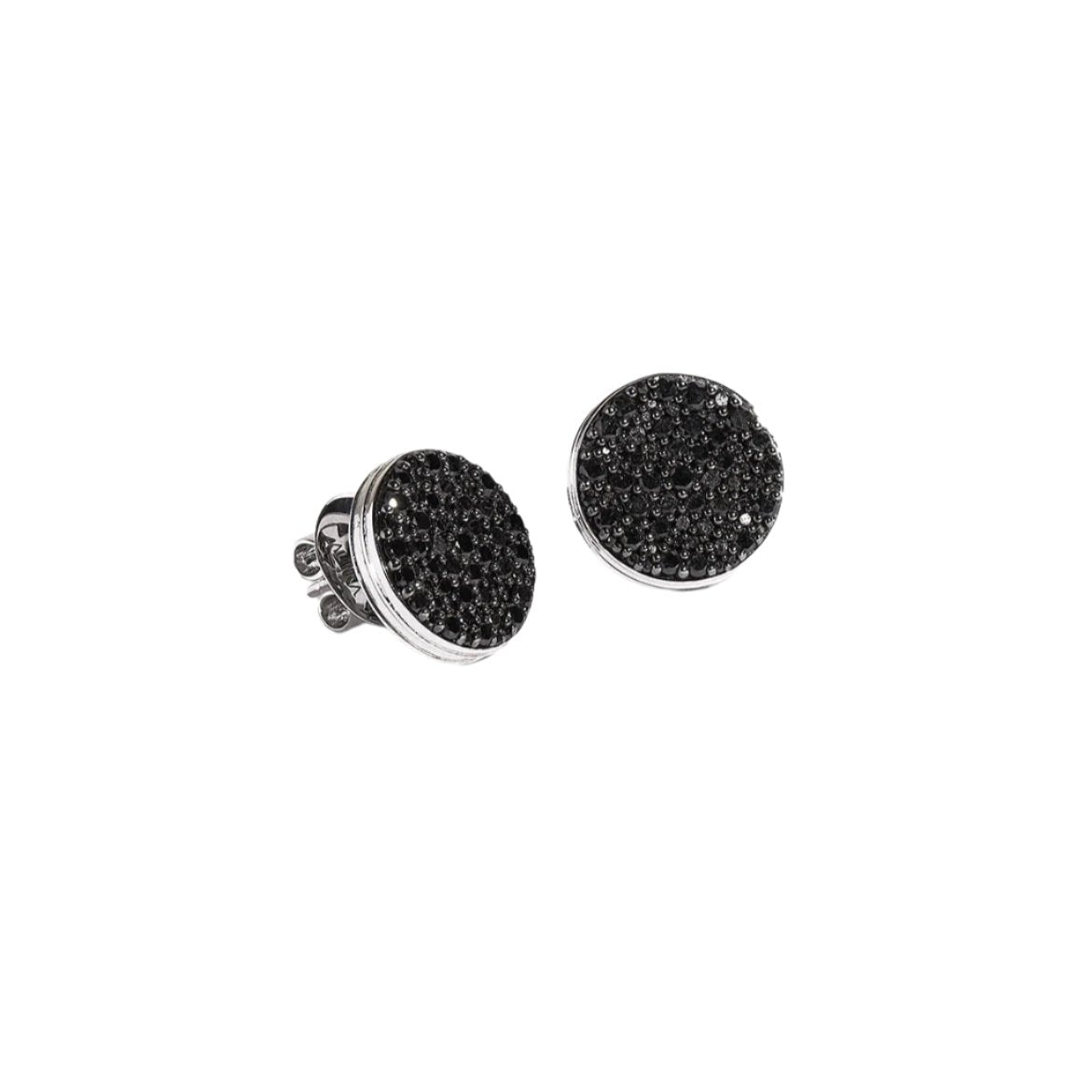 BLACK CAVIAR Black Diamond Stud Earrings Pair