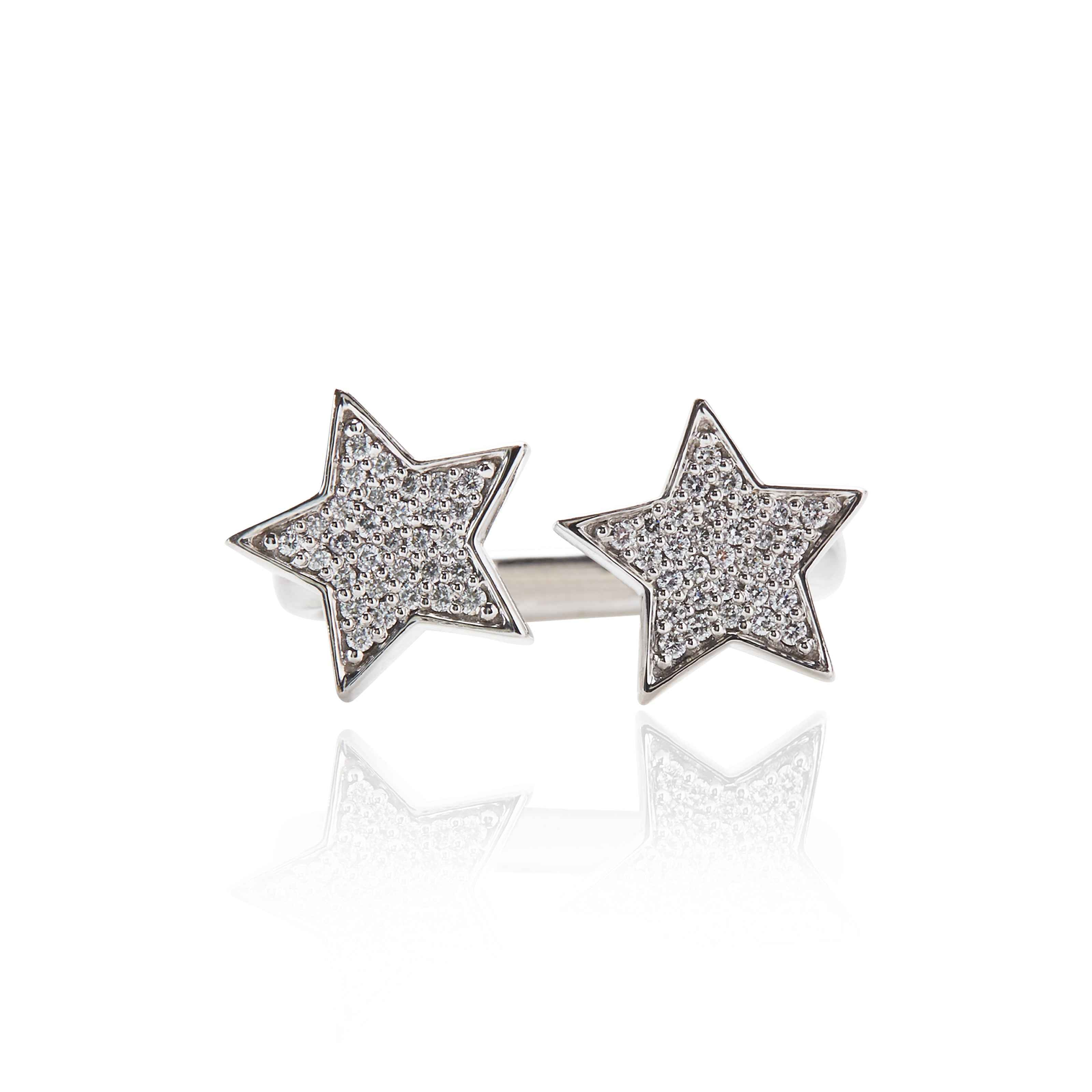 STASIA Two Star Diamond Ring