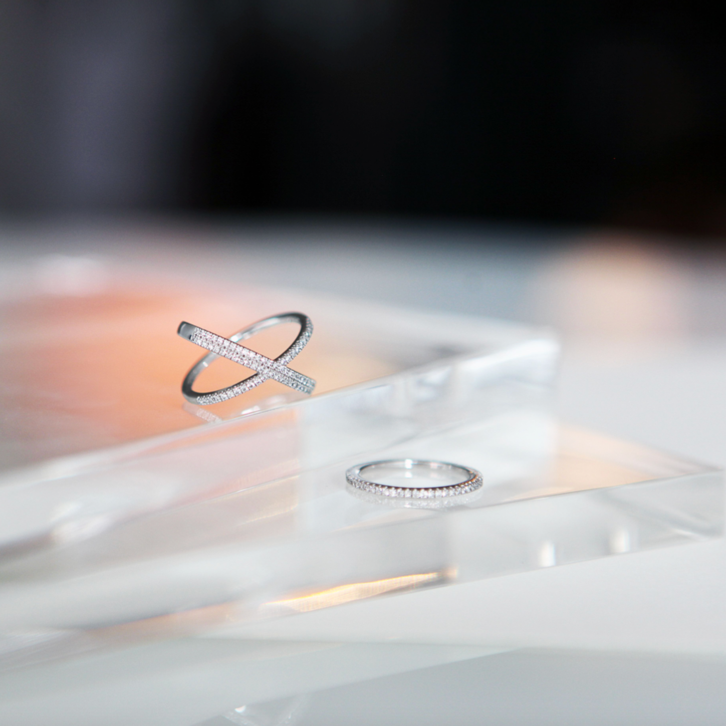 KATIA Superfine Double Diamond Ring
