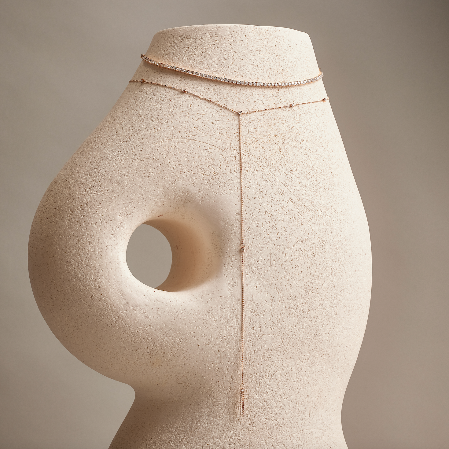 MALA Multiwear White Diamond Necklace