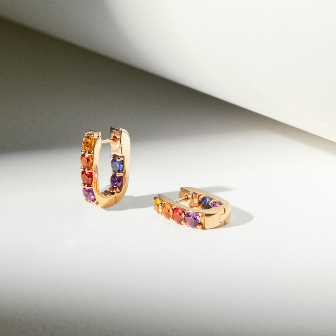 LINKA Grande Rainbow Sapphire Earrings Pair