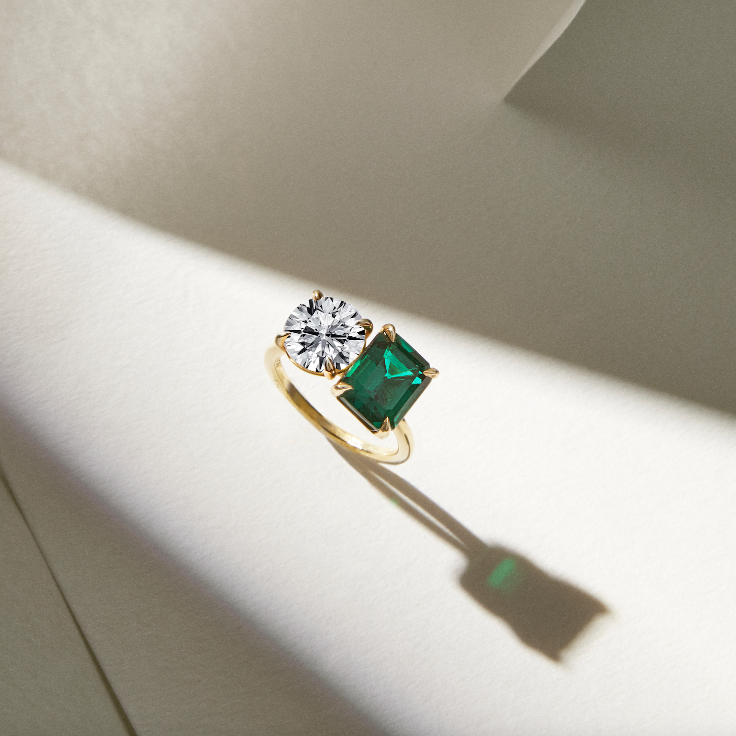 DUO Emerald & Diamond Ring POA