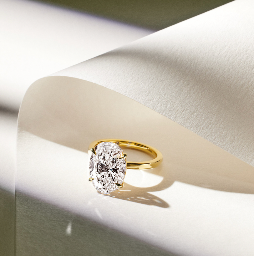 OVAL Solitaire Diamond Ring POA