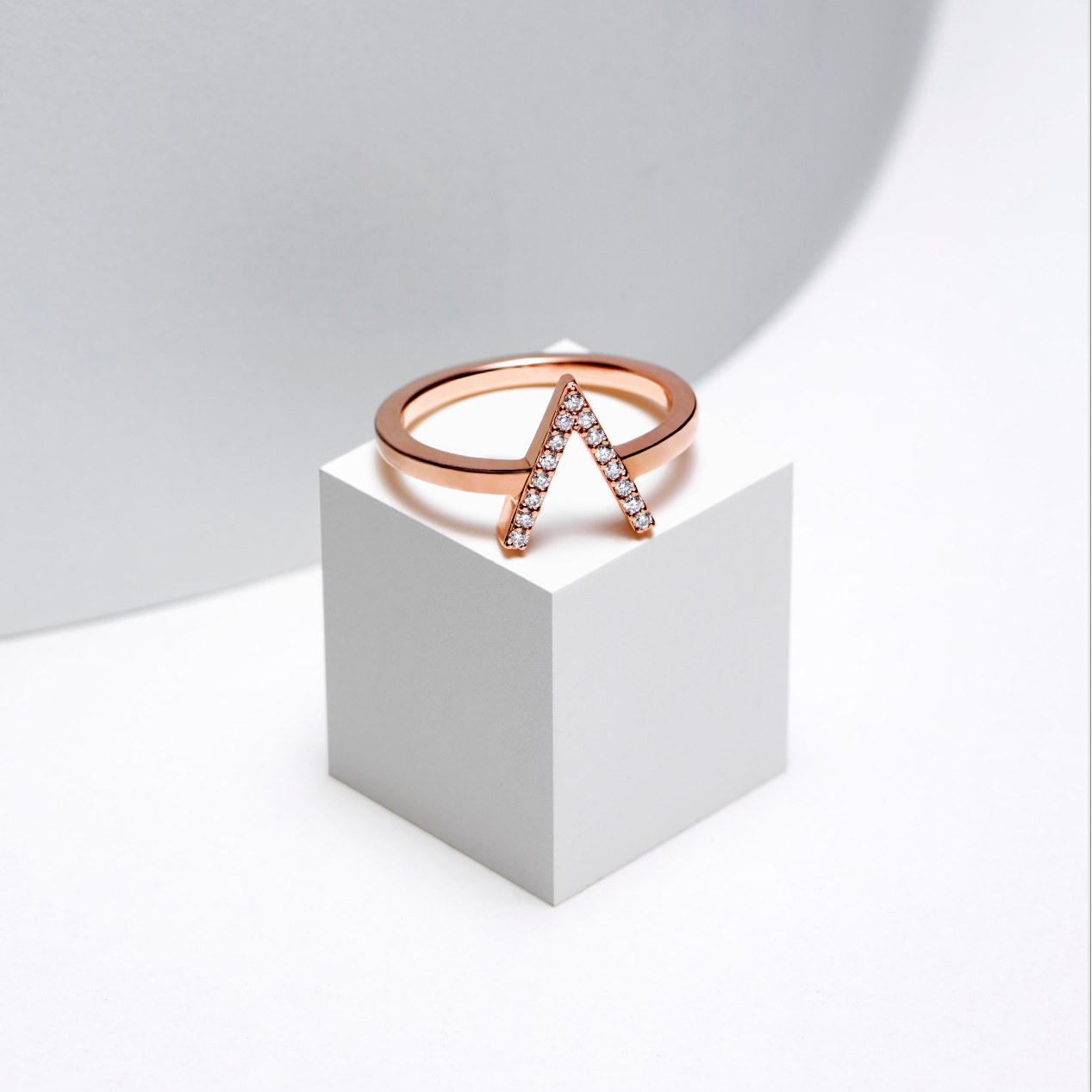 ID Initial Diamond Ring