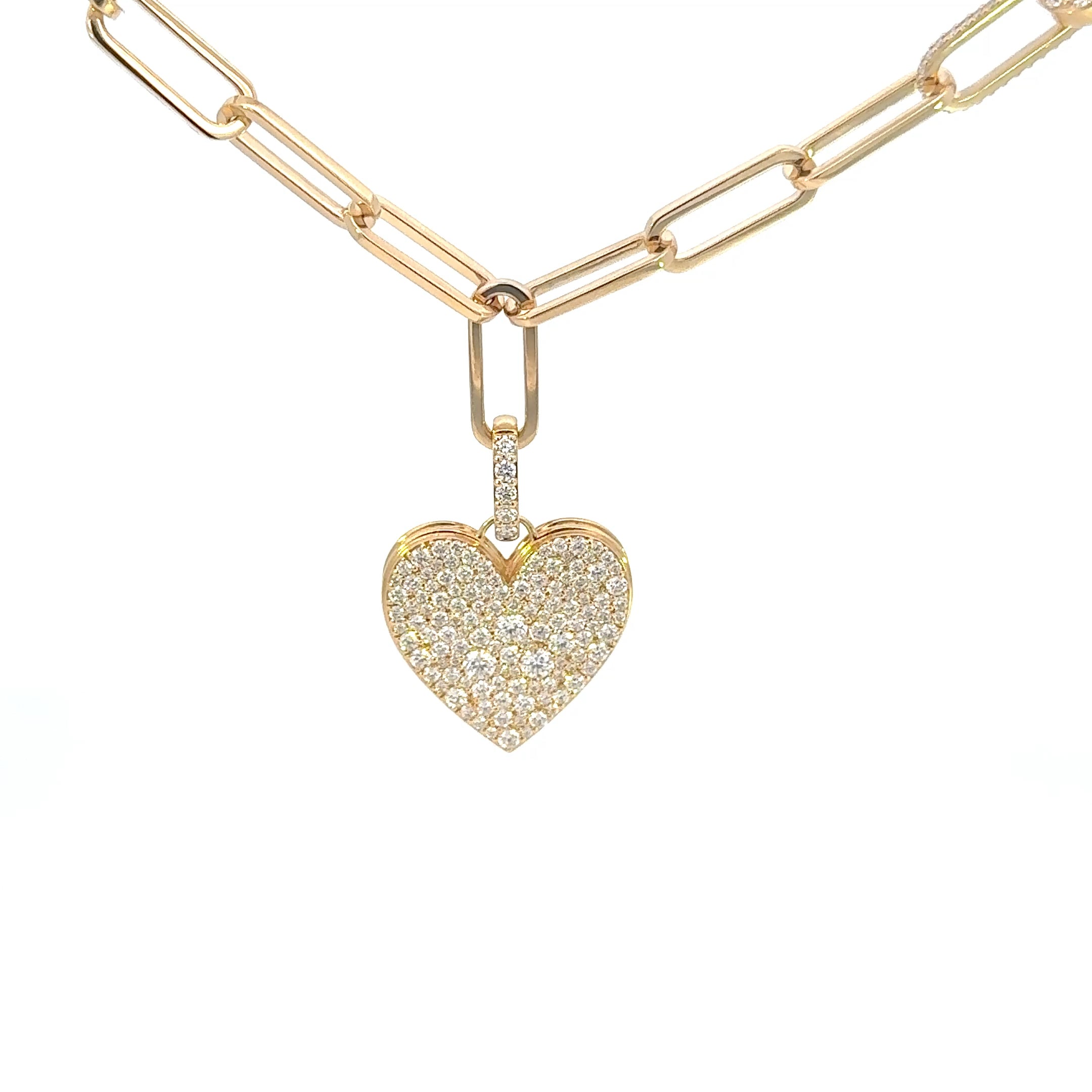 CAVIAR HEART Diamond Pendant