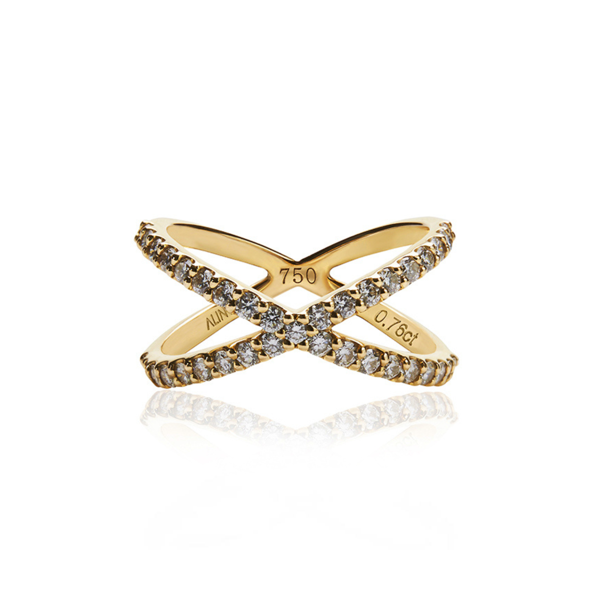 KATIA Classic Crossover Diamond Ring - ALINKA Fine Jewellery