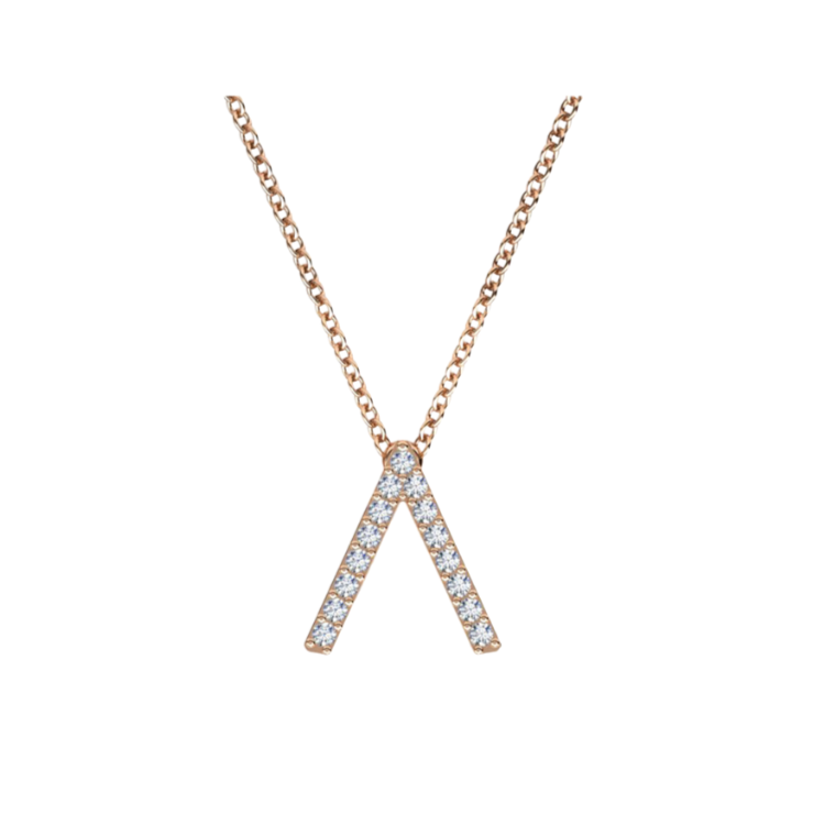 ID Initial Diamond Necklace