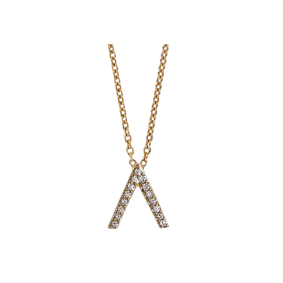 ID Initial Diamond Necklace