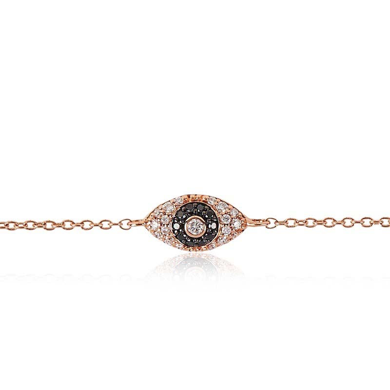 Evil Eye Diamond Anklet