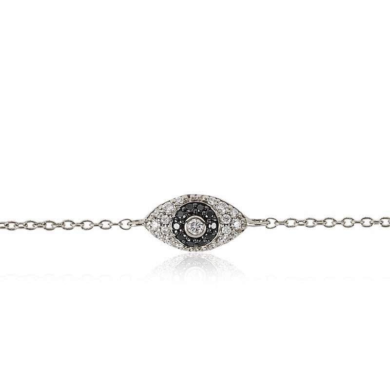 Evil Eye Diamond Anklet