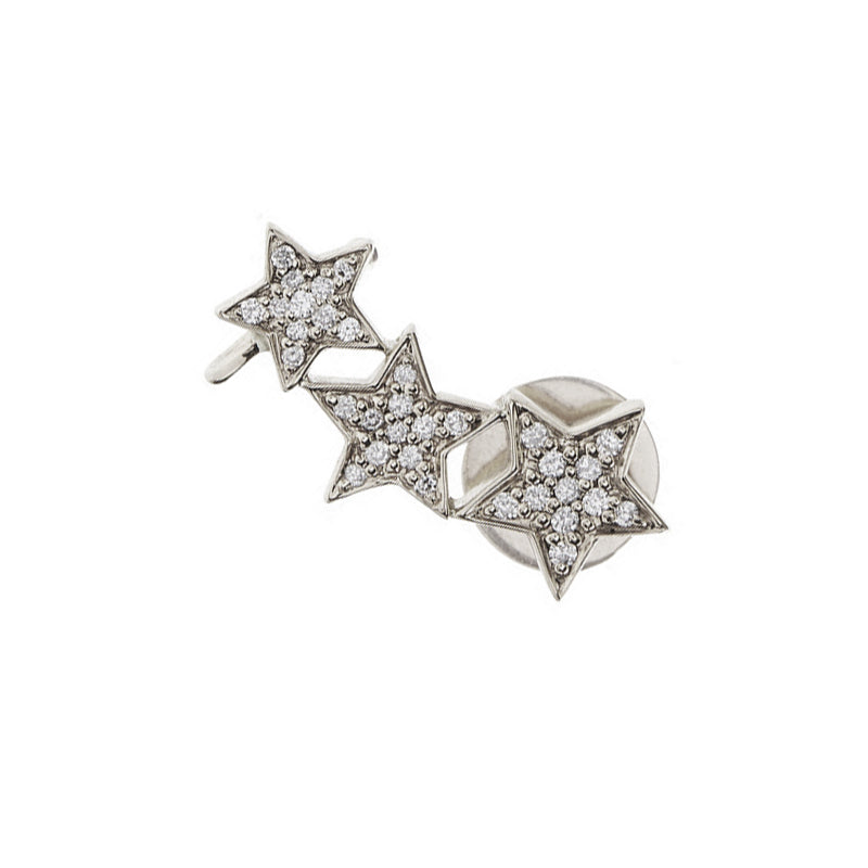 STASIA Triple Star Diamond Ear Cuff Single
