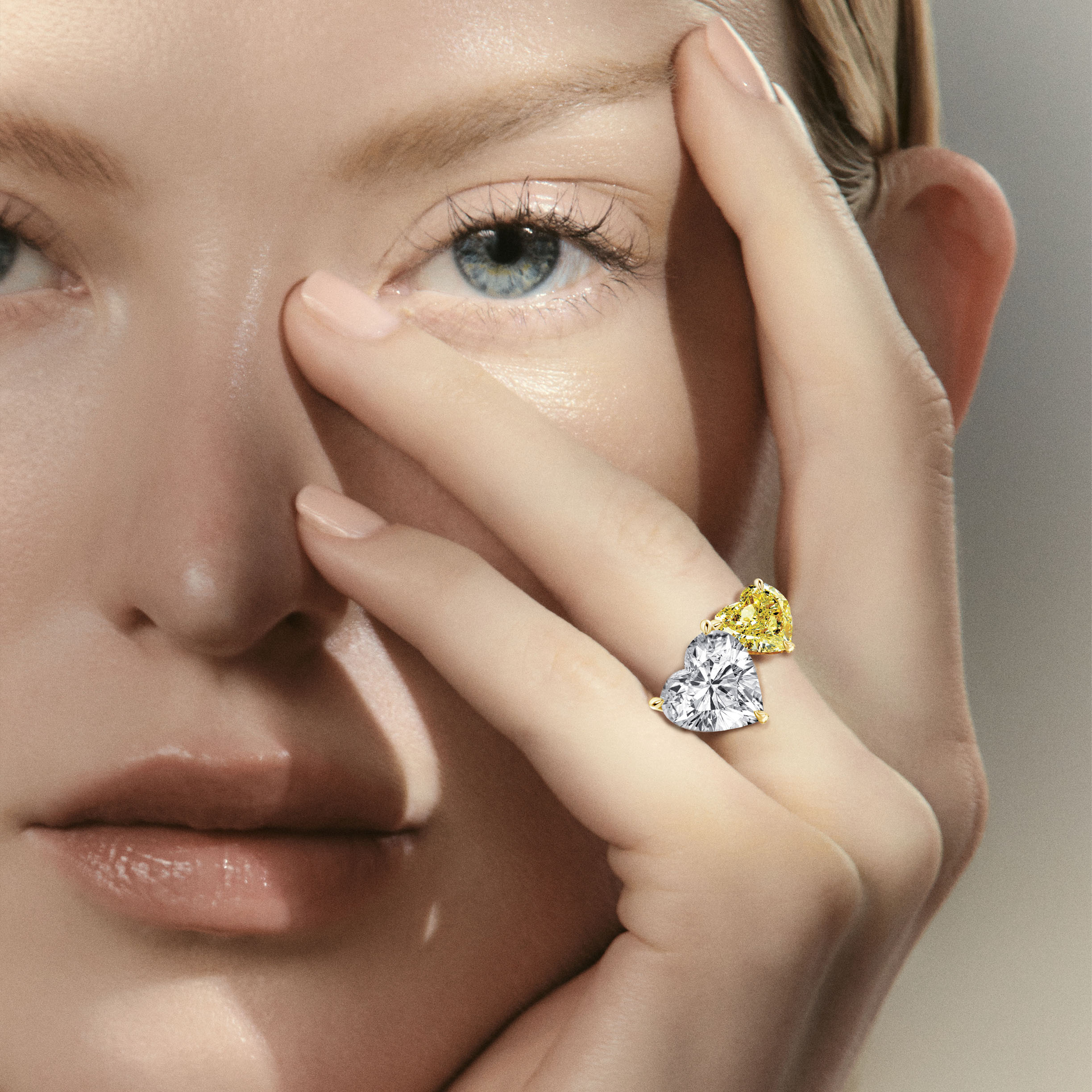 DUO Hearts Diamond Ring POA