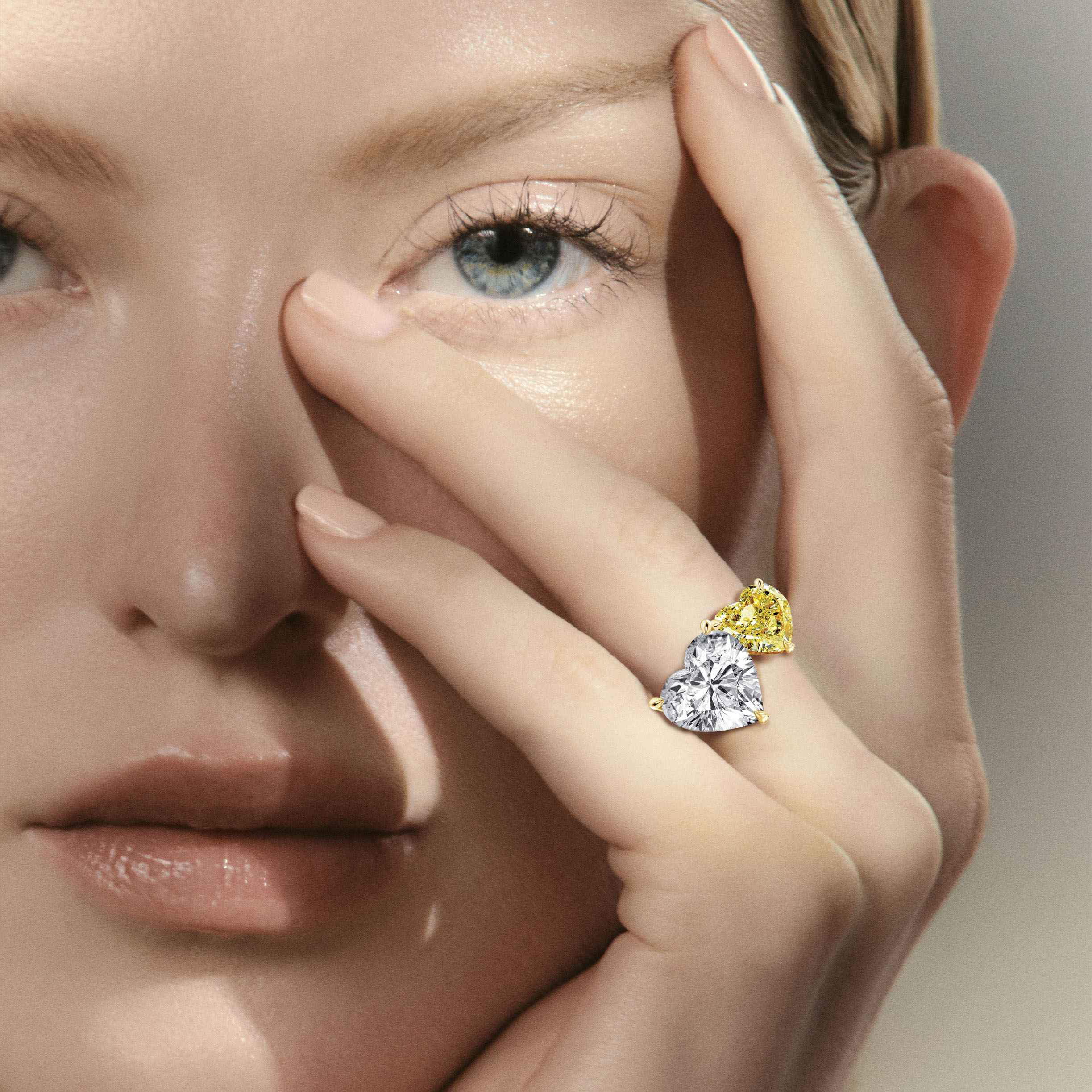 DUO Hearts Diamond Ring POA