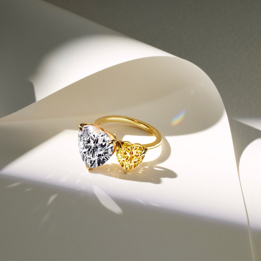 DUO Hearts Diamond Ring POA