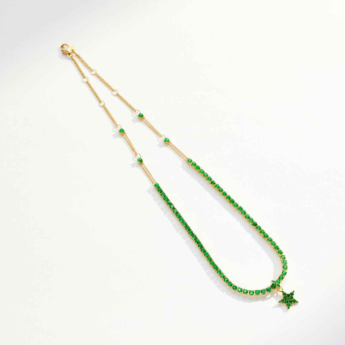 RIVIERA Emerald Necklace 6.93ct