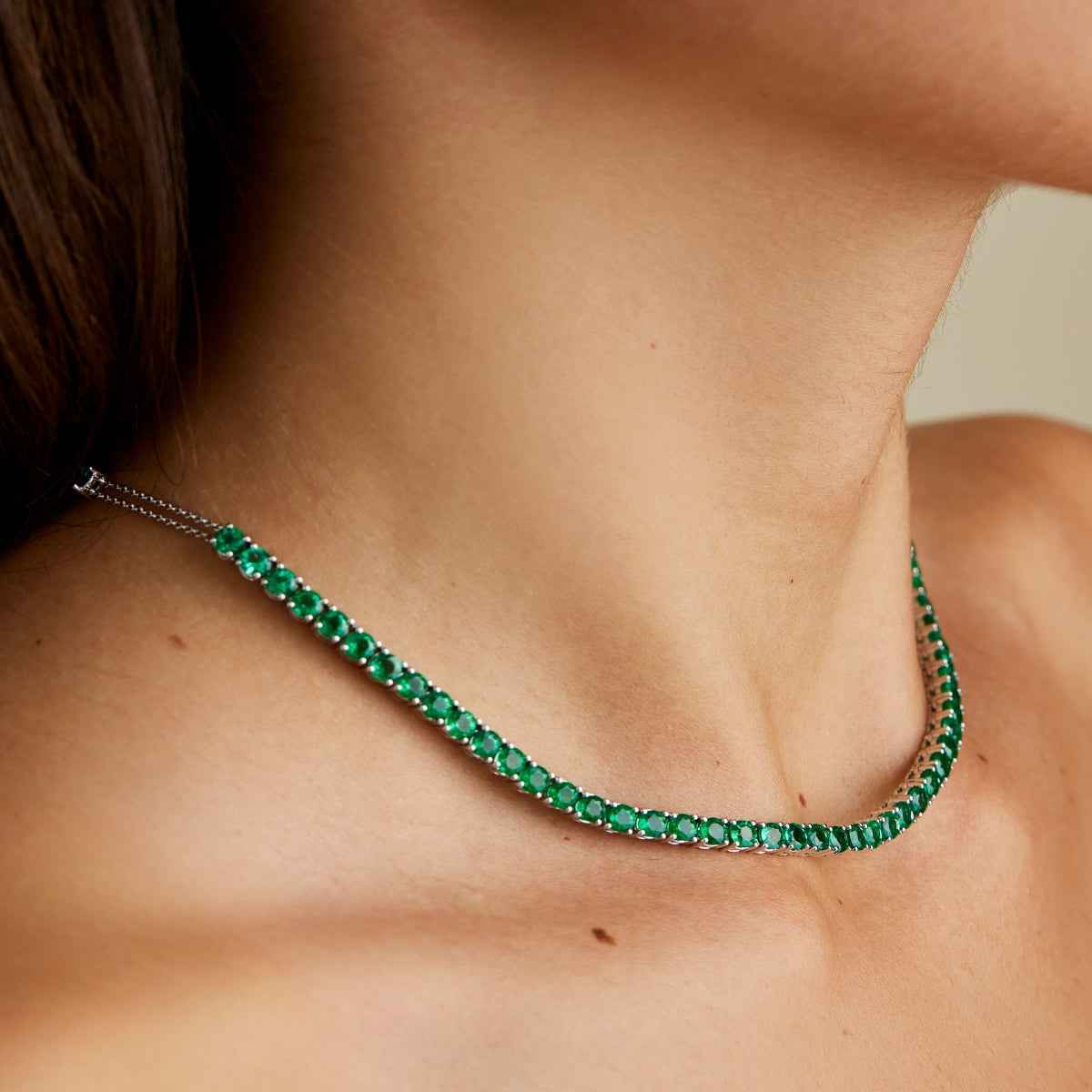 RIVIERA Emerald Necklace 6.93ct