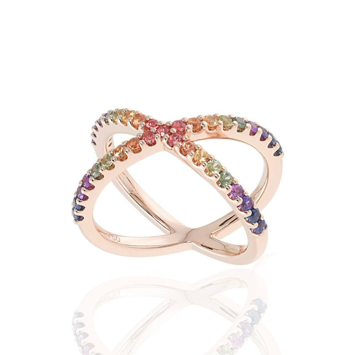 KATIA Classic Rainbow Sapphire Ring - Main Image